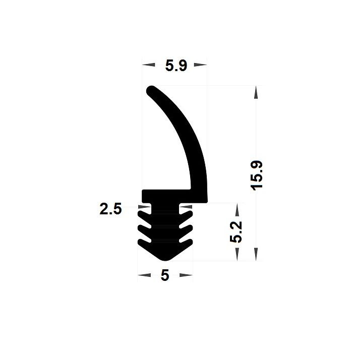 Joint de porte fenêtre en bois aluminium ou plastique étanchéité EPDM  Toolerando