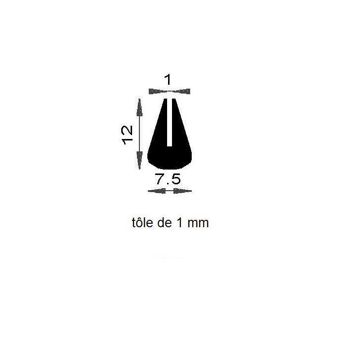 Joint De Protection Bord De Tôle En Caoutchouc, Profil En U Noir, 3m – Pour Portes, Fenêtres, Plaques Métalliques