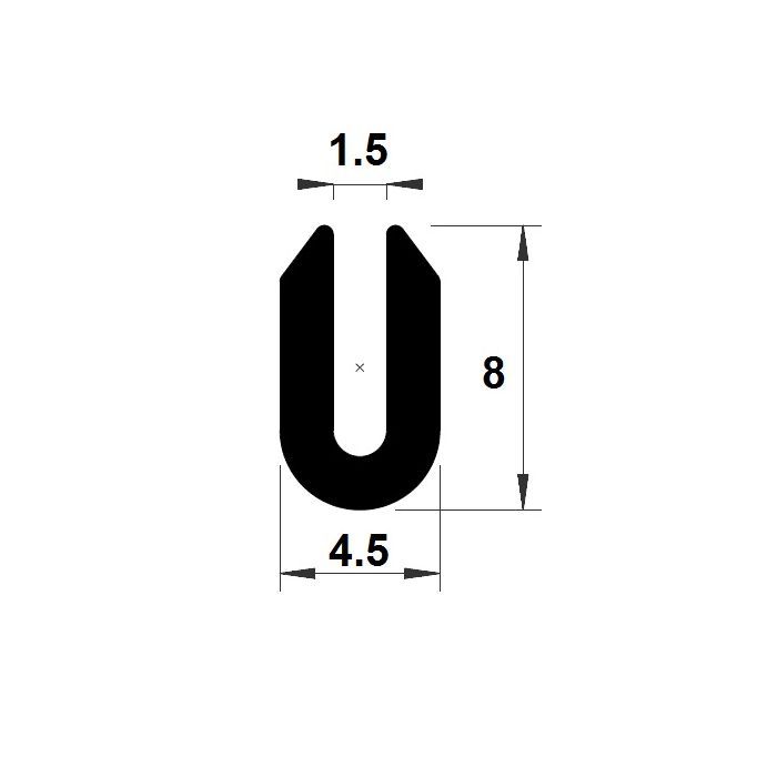 PM01036/F3065 - Protection bord de tôle - Noir - Couronne 50 m