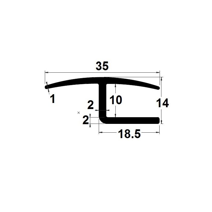 PM01030/F2637 - Protection bord de tôle - Noir - Couronne 50 m