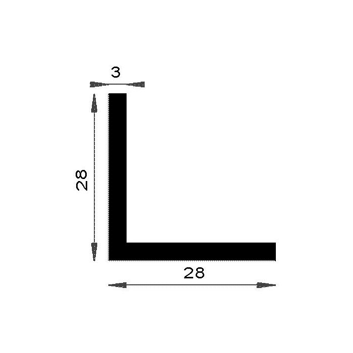 Dinac - Cornière PVC rigide pour angle sortant 57x57 mm - 3,00 m