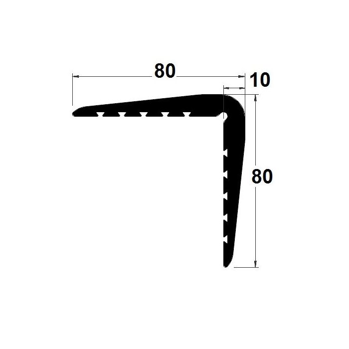 PM29038/F4719 - Protection d'angle 80 x 80 mm - Carton de 2 x 2 m