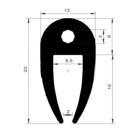 PM01003/F930 - Protection bord de tôle - Noir - Couronne 100 m